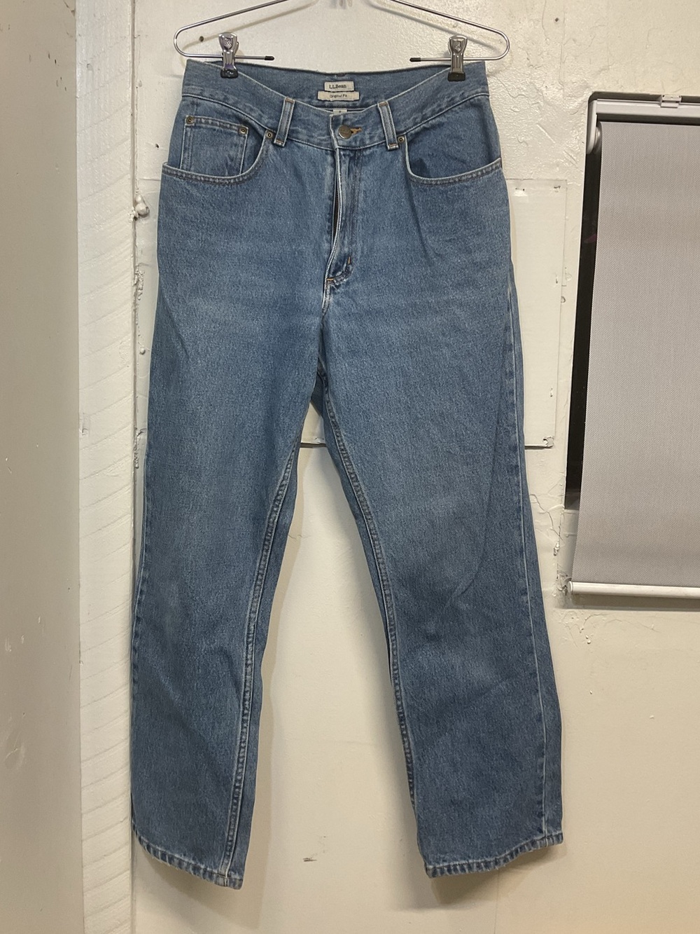 Vintage L.L Bean Original Fit 100% Cotton Straight Leg Denim Jeans Women's 8